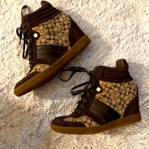 Coach Platform Wedge Sneakers